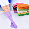 Fashion colorful kids cotton socks toddler girls knee high socks